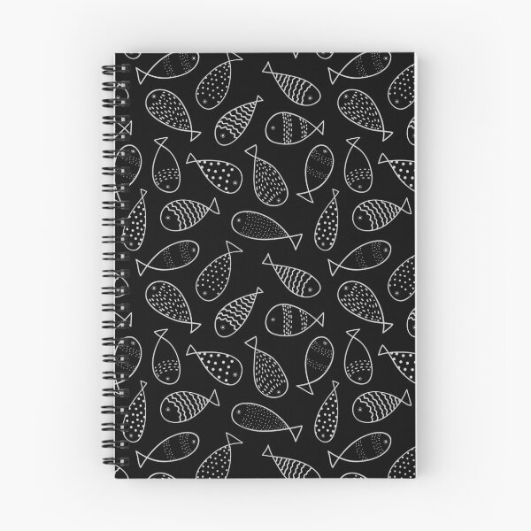 Item preview, Fishing Doodle on Black designed and sold by The Wellington Boot.