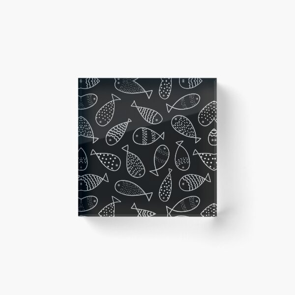 Item preview, Fishing Doodle on Black designed and sold by The Wellington Boot.