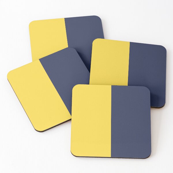 Item preview, Bright Yellow and Navy Blue Solid Color designed and sold by PabloPatterns.