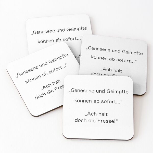 Artikelvorschau, Genesene und Geimpfte - Impfspruch Corona entworfen und verkauft von LoonyM.