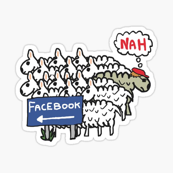 Vista previa del artículo con la obra «contra facebook», diseñado y vendido por Mark-Ewbie.