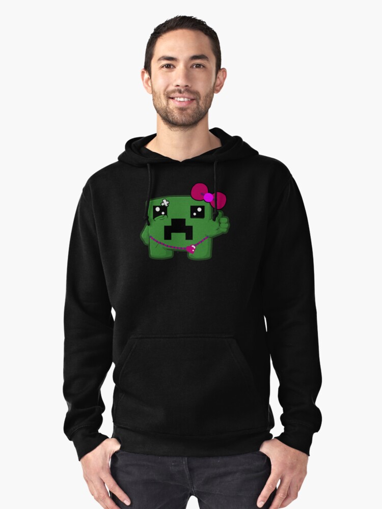 "CREEPER Girls Minecraft" Pullover Hoodie By Losfutbolko | Redbubble