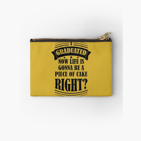 Item preview, I graduated, now life's gonna be a piece of cake, right? - Funny Graduation 2024 designed and sold by DrawingBoard.