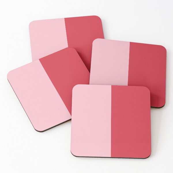 Item preview, Crimson Red and Baby Pink Solid Color designed and sold by PabloPatterns.