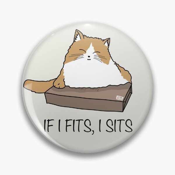 Item preview, If I Fits, I Sits - Ginger and White Tabby Cat on Box designed and sold by STUDIO-72.