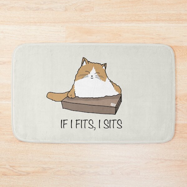 Item preview, If I Fits, I Sits - Ginger and White Tabby Cat on Box designed and sold by STUDIO-72.