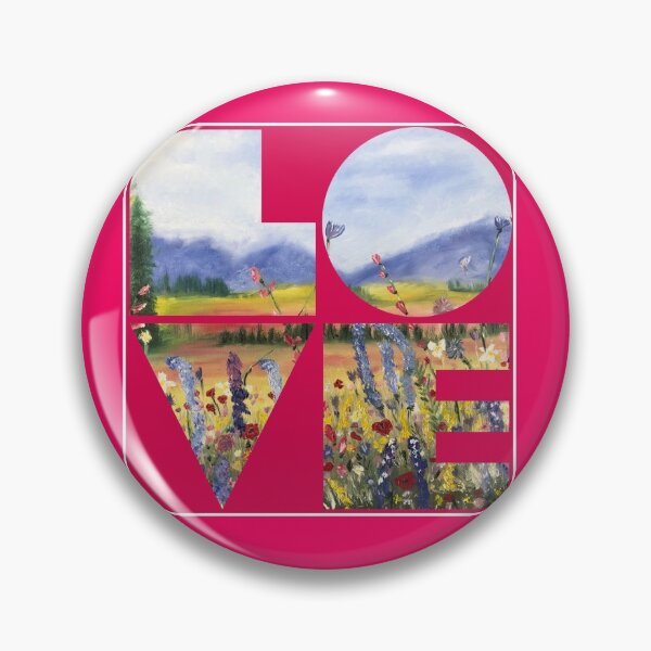 Item preview, Love blue mountains on pink designed and sold by CatherineAlvin.
