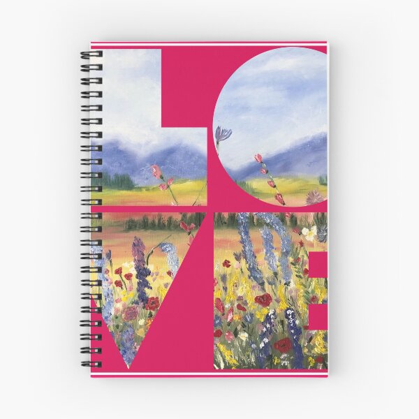 Item preview, Love blue mountains on pink designed and sold by CatherineAlvin.