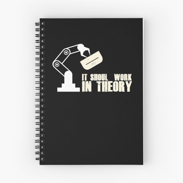 Item preview, It Should Work In Theory Robotics Automation Robots designed and sold by Nessshirts.