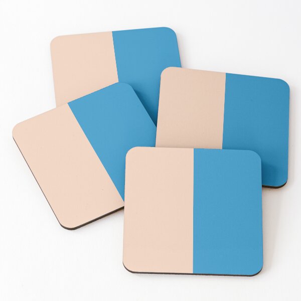 Item preview, Beige and Blue Solid Color designed and sold by PabloPatterns.