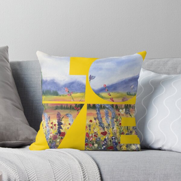 Item preview, Love blue mountains in yellow designed and sold by CatherineAlvin.