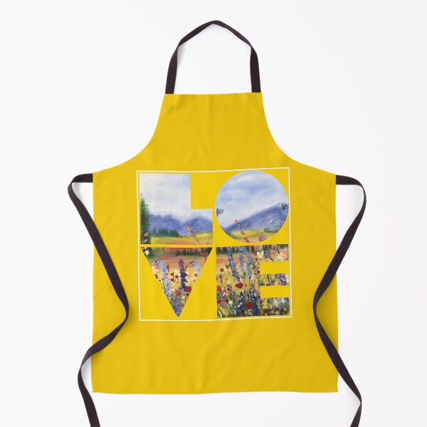 Item preview, Love blue mountains in yellow designed and sold by CatherineAlvin.