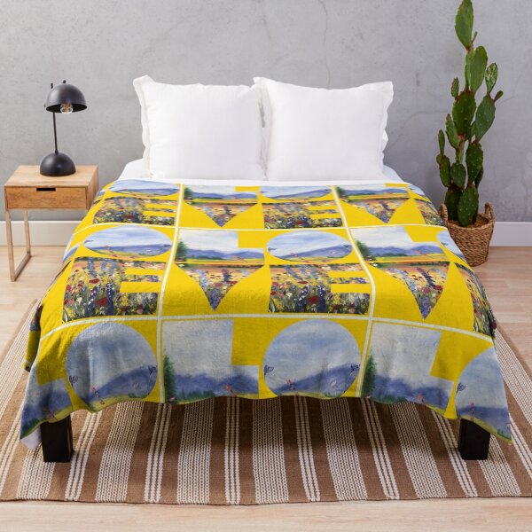 Item preview, Love blue mountains in yellow designed and sold by CatherineAlvin.