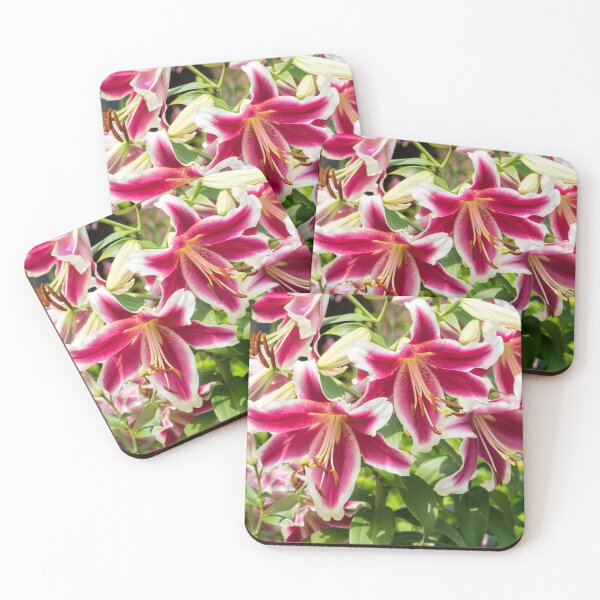 Item preview, Happy Superbloom - Riotous Fragrant Garden with Stargazer Lilies designed and sold by Georgia Mizuleva.