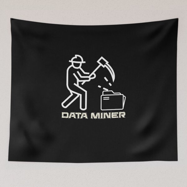 Artikelvorschau, Data Miner Algorithmen für maschinelles Lernen Data Mining Big Data entworfen und verkauft von Nessshirts.