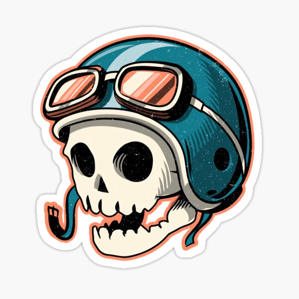 Skull Motorcycle Helmet Gifts Merchandise Redbubble