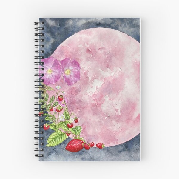 Aperçu de l'œuvre Full Strawberry Moon - Juin créée et vendue par Jess Purser.