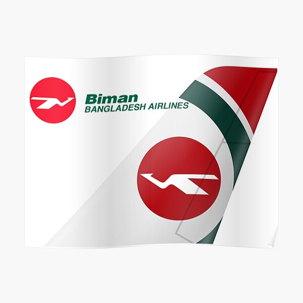 Biman Bangladesh Airlines Logo Poster For Sale By Newspirit333