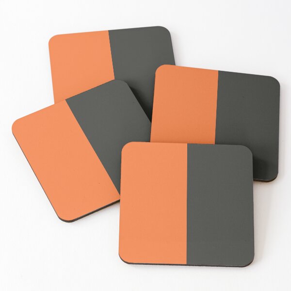 Item preview, Pantone Black And Orange Solid Color designed and sold by PabloPatterns.