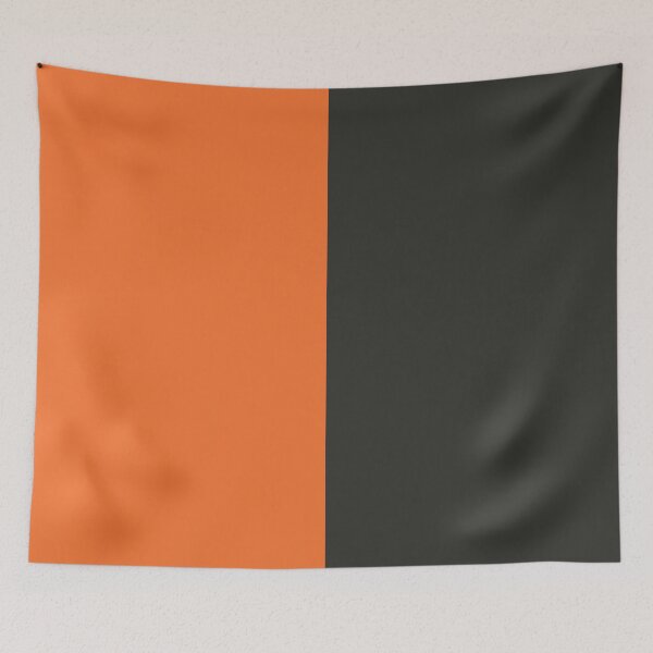 Item preview, Pantone Black And Orange Solid Color designed and sold by PabloPatterns.