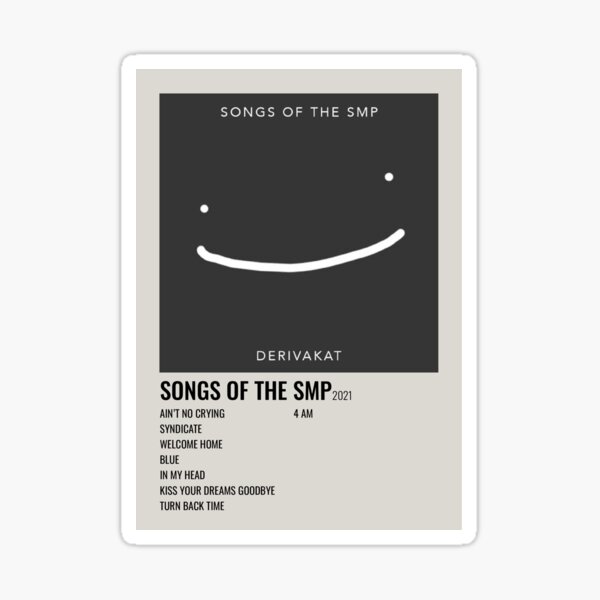 Songs Of The Smp Derivakat Album Poster Sticker By Shubi Dua Redbubble