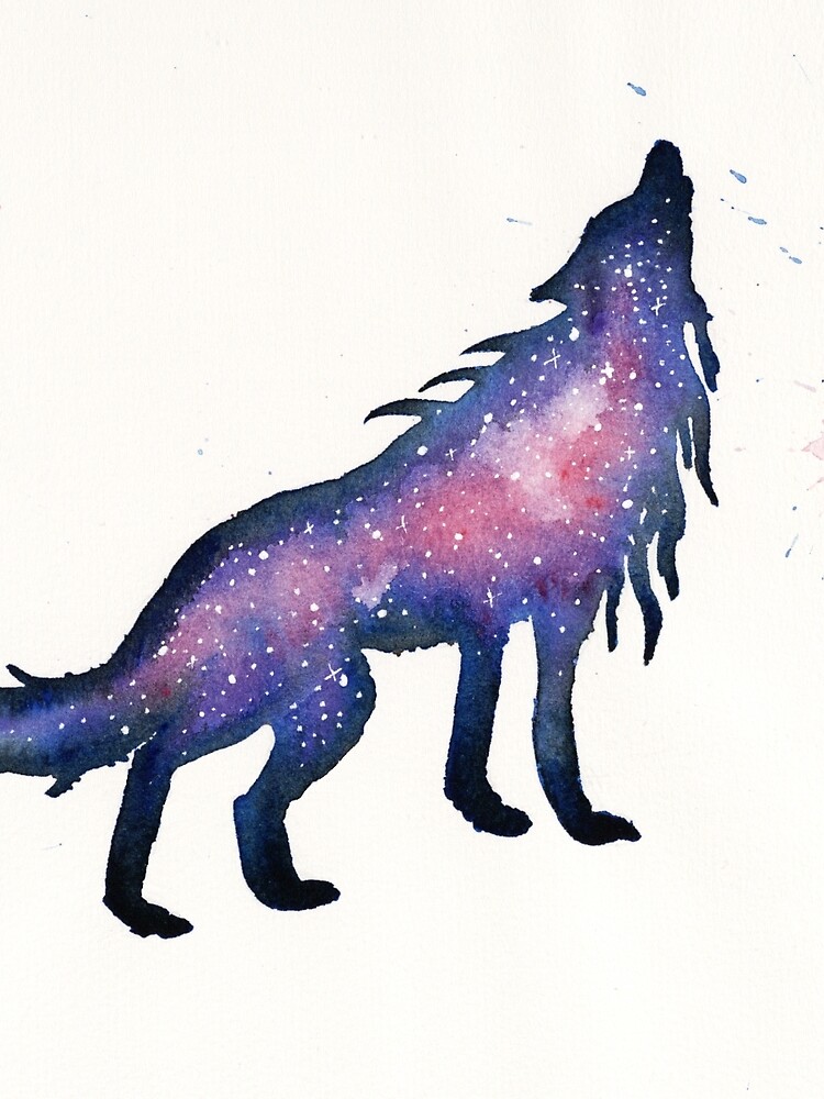 Purple Nebula Wolf by creaturesofnat