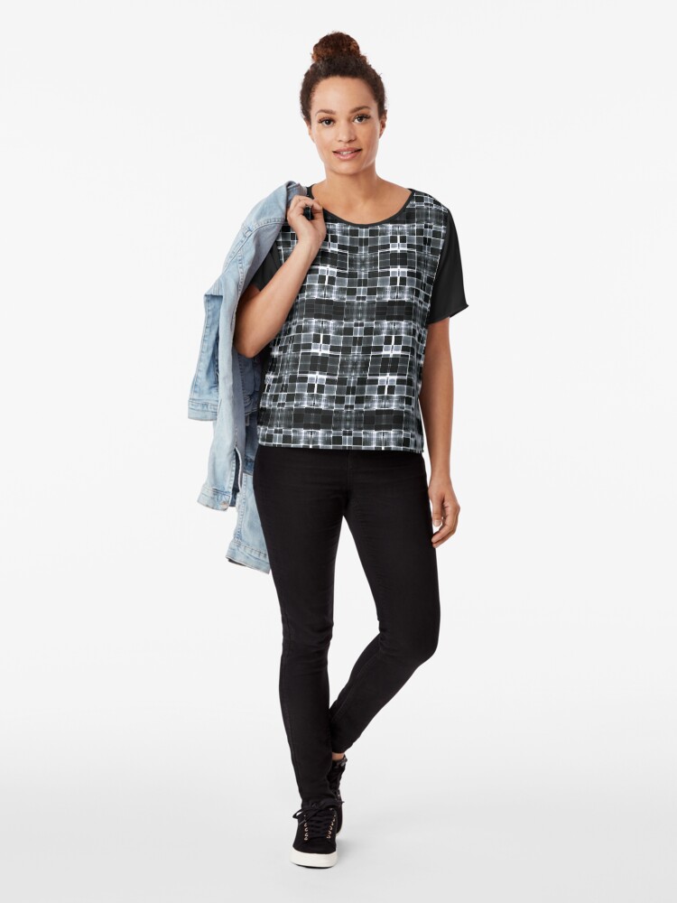 Alternate view of Abstract Lights Chiffon Top