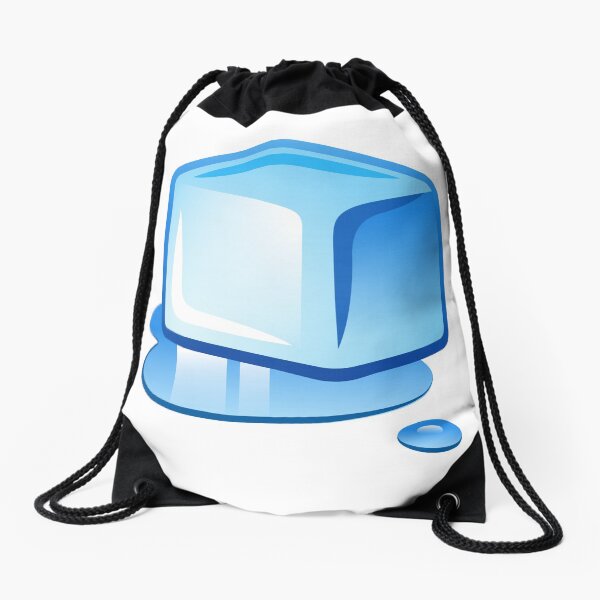 Ice Cube Gift for Ice Lovers Drawstring Bag