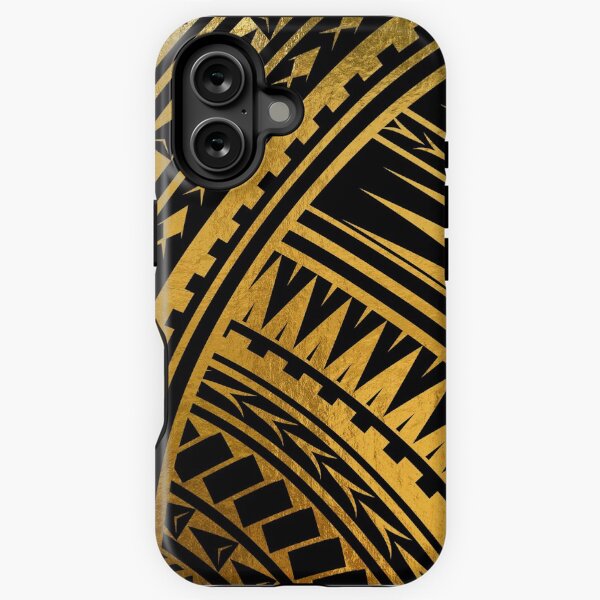 Aperçu de l'œuvre Samoan Tatau - Feuille d'or Polynésien Design Tatau créée et vendue par HueyFiji.