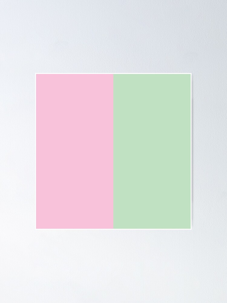 light-pink-and-sage-green-solid-color-poster-for-sale-by-pablopatterns-redbubble