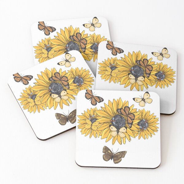 Item preview, Florist Floristry Sunflower Butterfly Floral Bees designed and sold by maniac3000.
