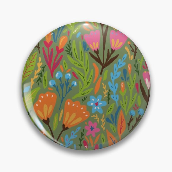 Aperçu de l'œuvre Motif de fleurs vertes créée et vendue par CreativeDragon1.