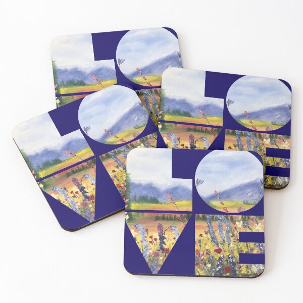 Item preview, Love blue mountains on blue designed and sold by CatherineAlvin.