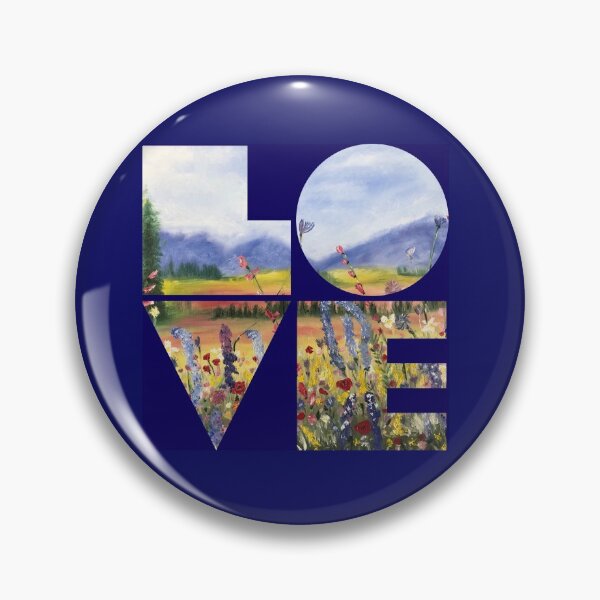 Item preview, Love blue mountains on blue designed and sold by CatherineAlvin.
