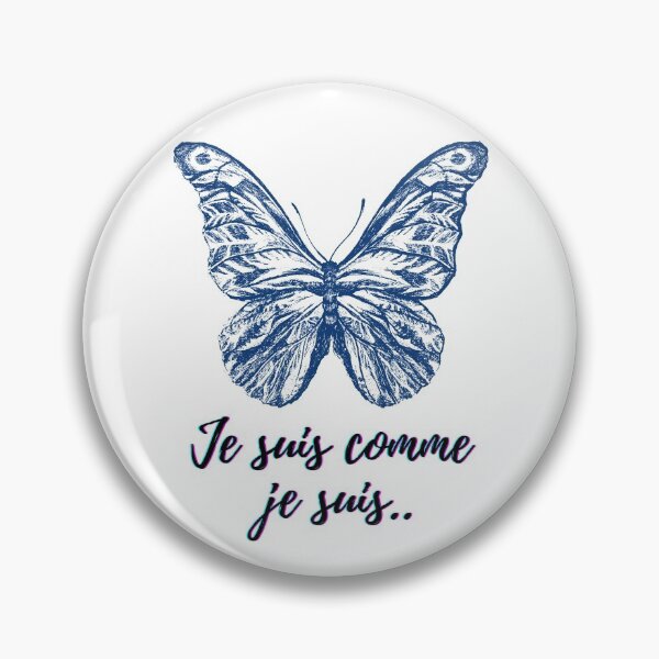 Item preview, I am what I am - popular french quotes lovers theme gifts (dark blue) designed and sold by RebelliousRosee.