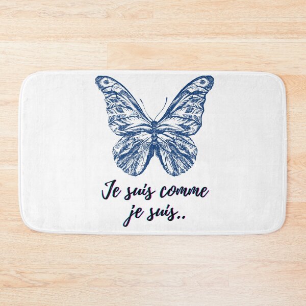 Item preview, I am what I am - popular french quotes lovers theme gifts (dark blue) designed and sold by RebelliousRosee.