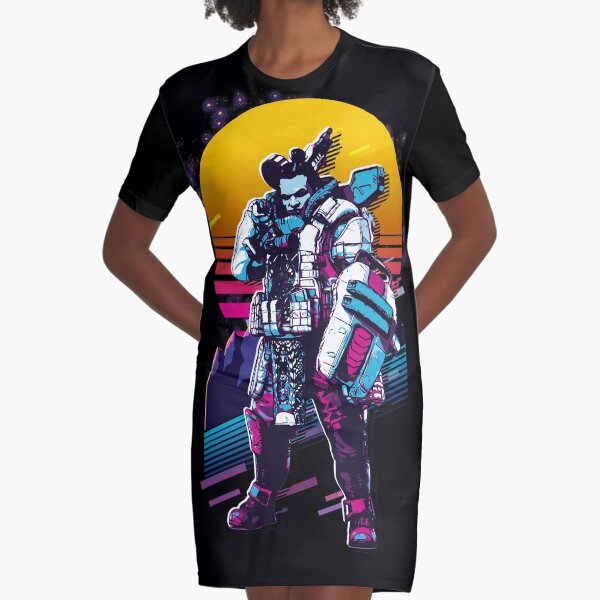 Apex Legends - Gibraltar *80s Retro* Graphic T-Shirt Dress