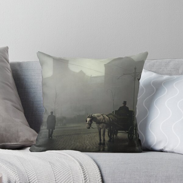 Item preview, A coachman waiting near the Beurs van Berlage in Amsterdam in november or december 1908.  designed and sold by BaptisteColors.