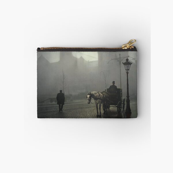 Item preview, A coachman waiting near the Beurs van Berlage in Amsterdam in november or december 1908.  designed and sold by BaptisteColors.