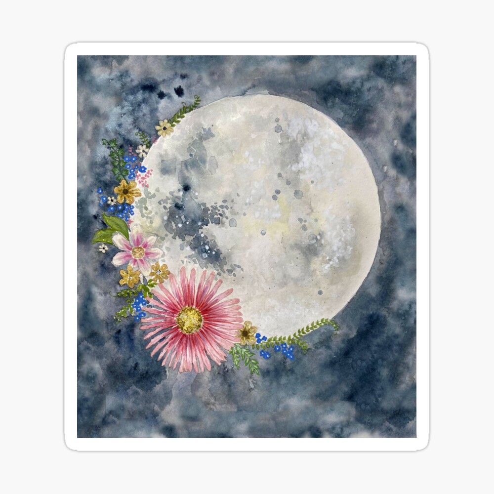 Full Flower Moon Art Board Print for Sale by Jess Purser