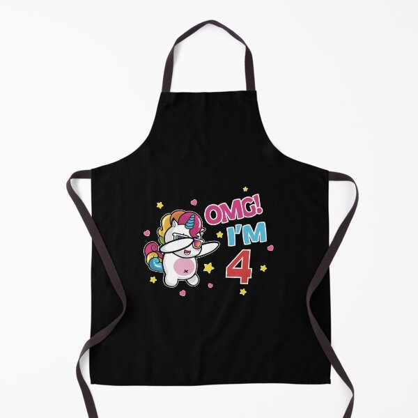 Item preview, Unicorn OMG I'M 4th birthday gift kids / girls designed and sold by Lenny Stahl.