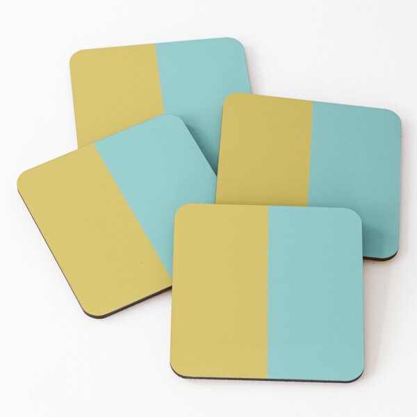 Item preview, Mustard and Turquoise Solid Color designed and sold by PabloPatterns.