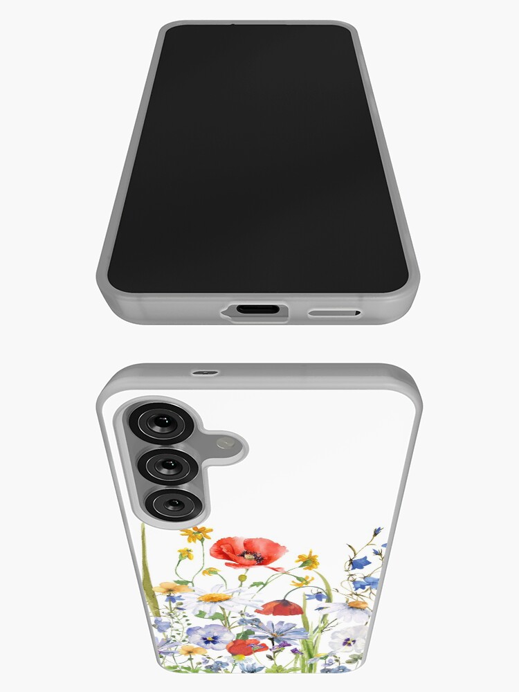 Aperçu 3 sur 4. Coque Samsung Galaxy avec l'œuvre Jardin botanique scandinave Wildflower Summer Meadow II créée et vendue par UtArt.