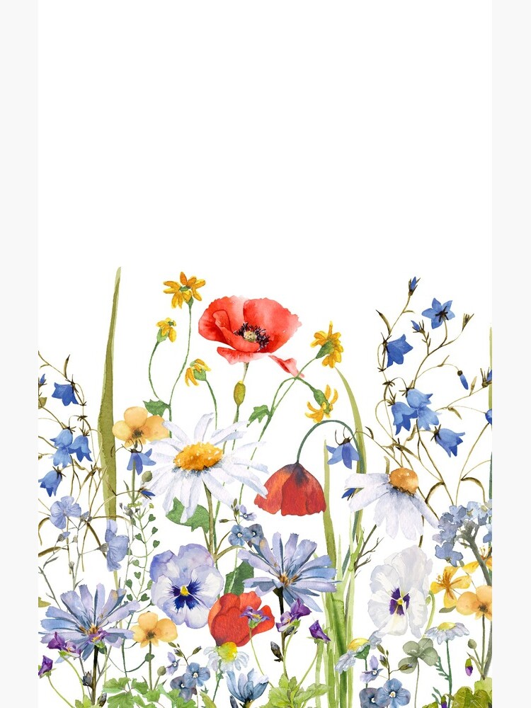 Aperçu 4 sur 4. Coque Samsung Galaxy avec l'œuvre Jardin botanique scandinave Wildflower Summer Meadow II créée et vendue par UtArt.
