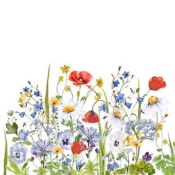 Aperçu de l'œuvre Jardin botanique scandinave Wildflower Summer Meadow II de UtArt
