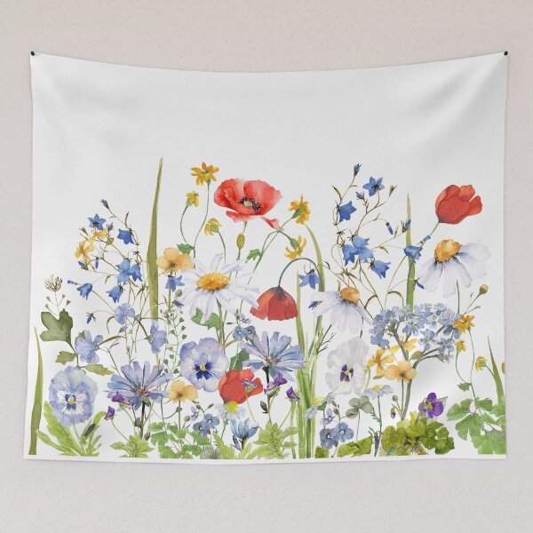 Item preview, Scandinavian Wildflower Summer Meadow II Botanical Garden designed and sold by UtArt.