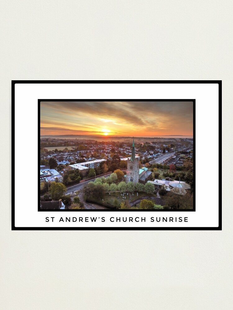 Alternate view of St Andrews Church Sunrise 1 Photographic Print