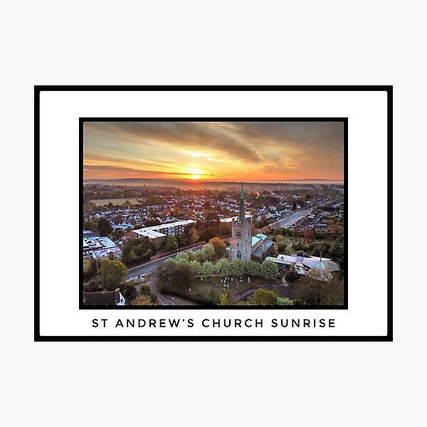 St Andrews Church Sunrise 1 Photographic Print