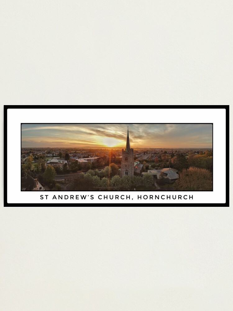 Alternate view of St Andrews Church Sunrise Panorama Photographic Print