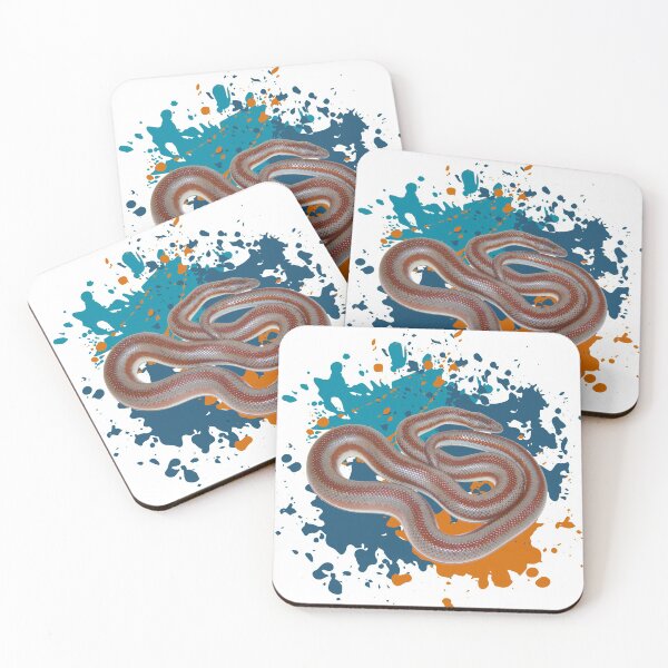 Item preview, Paint splatter rosy boa snake designed and sold by bubbaclez.